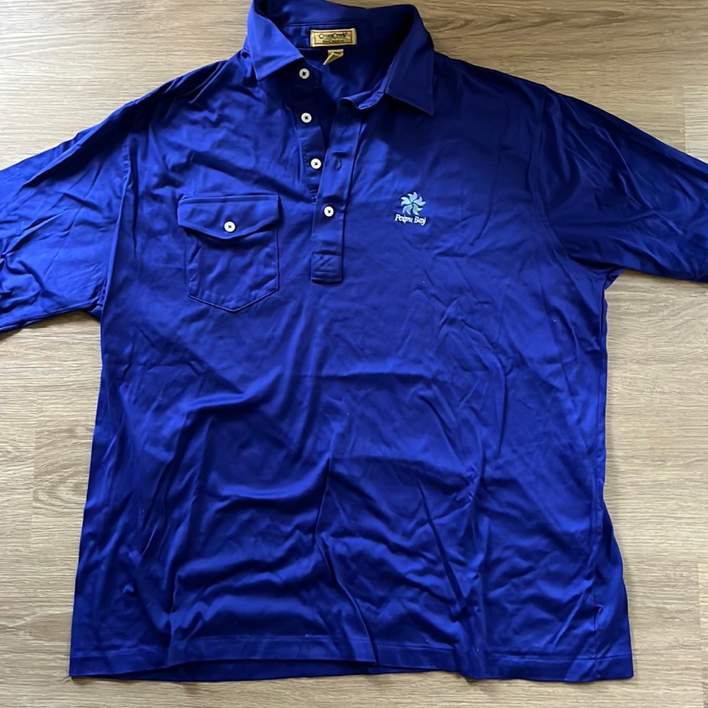 Button down short sleeve golf shirt